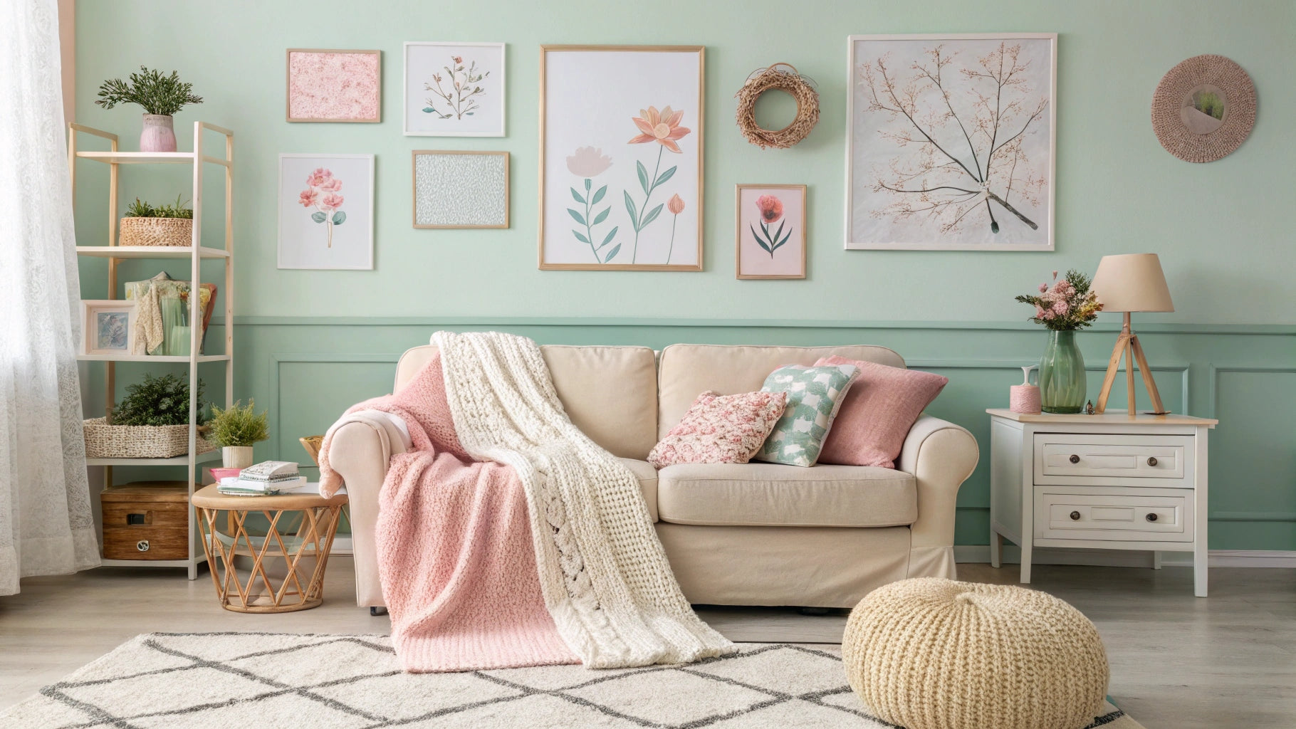 affordable home decor refreshing living room in spring season