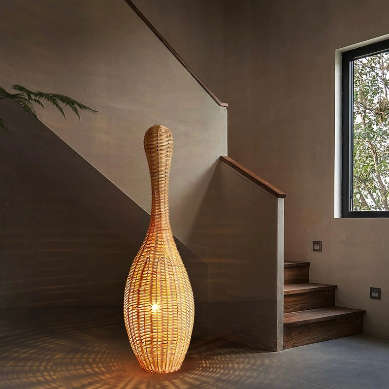 "Eclat" Bamboo Floor Lamp