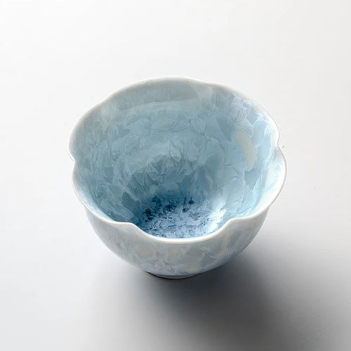 Blue Ceramic Tea Cup, Elegant Chinese Teaware