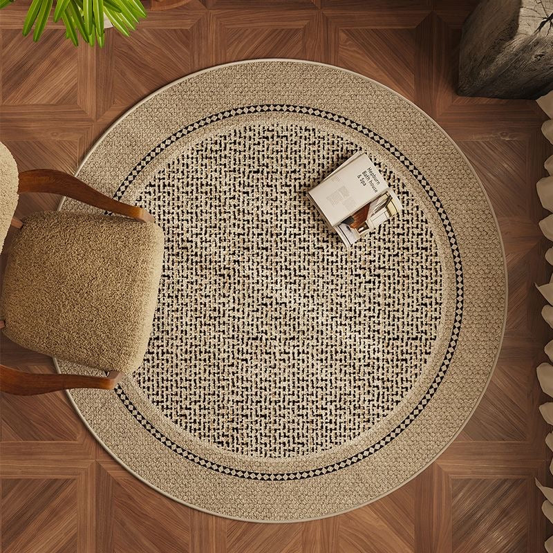 "Serenity" Plaid Round Rug