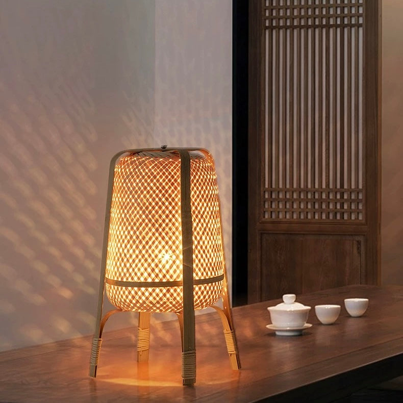 "Lunaris" Bamboo Floor Lamp