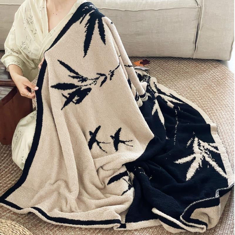 Bamboo Home Throw Blanket, Oriental Home Decor