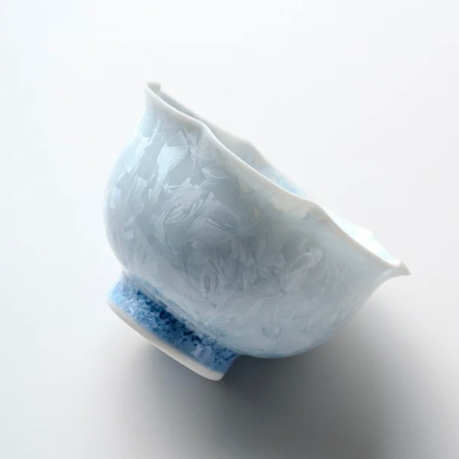 Blue Ceramic Tea Cup, Elegant Chinese Teaware