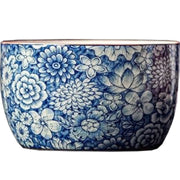 Blue Floral Tea Cup, Ceramic Teaware