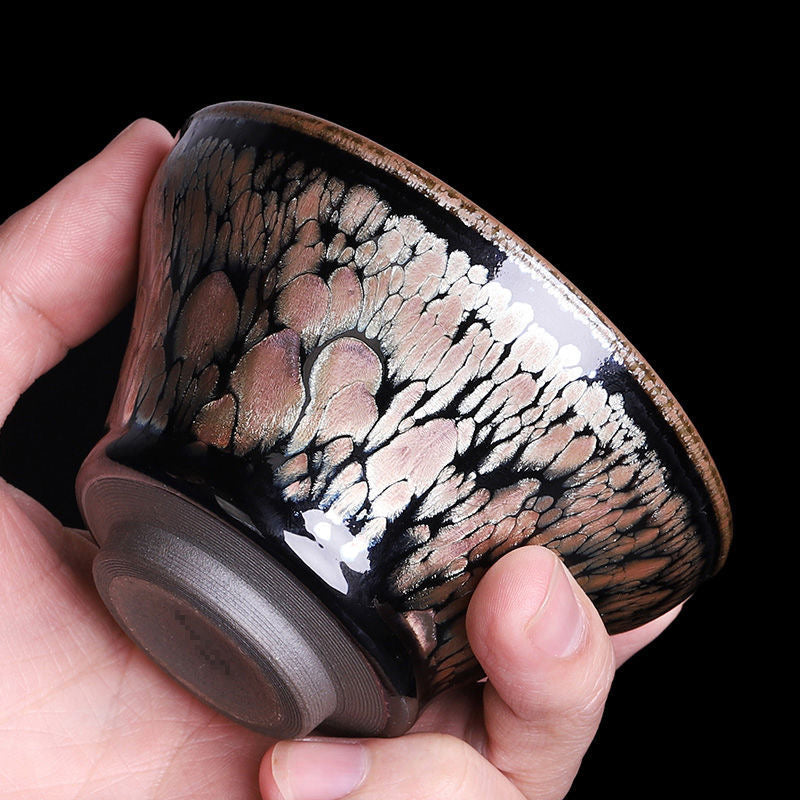 Brown JianZhan Tenmoku Tea Cup, Ceramic Art 