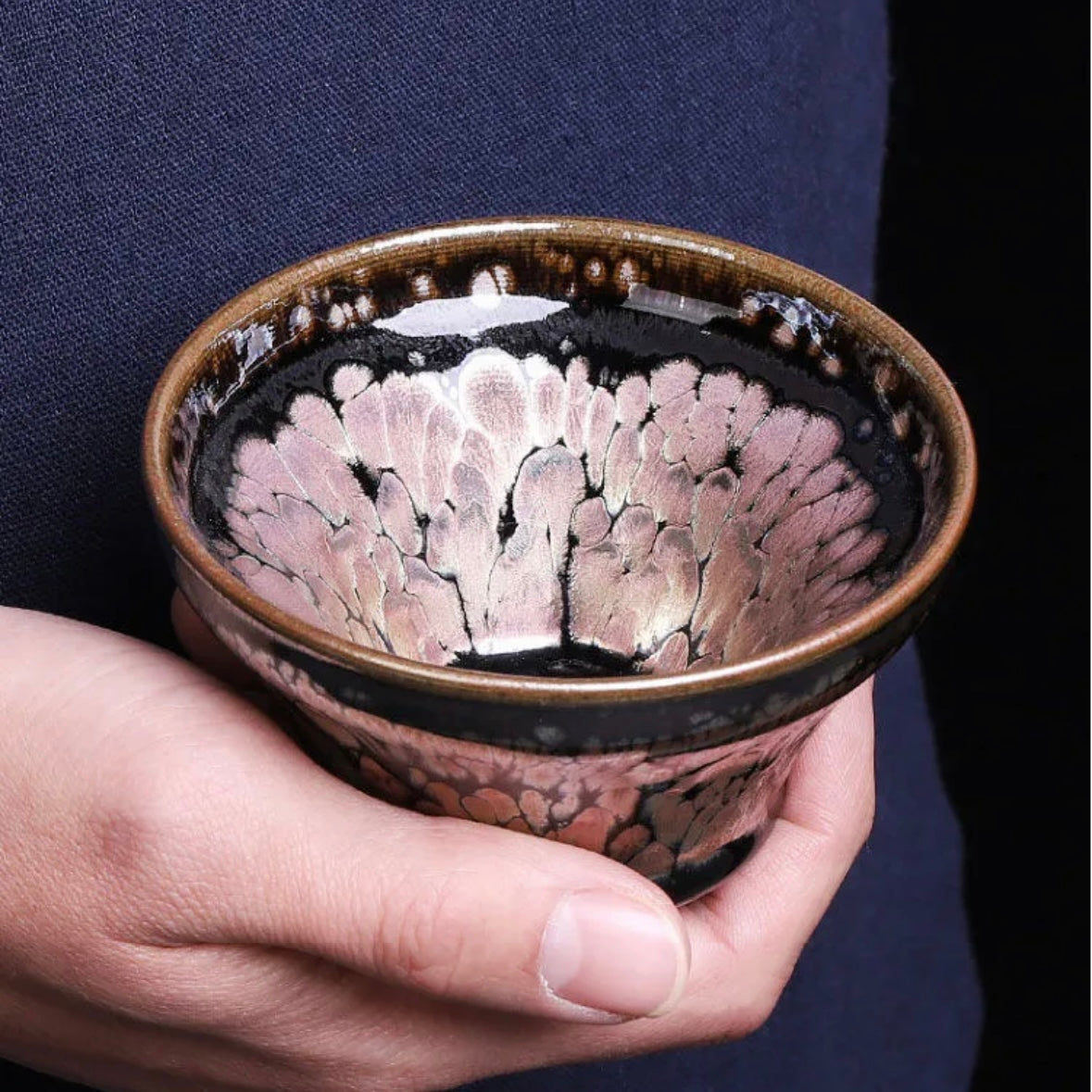 Brown JianZhan Tenmoku Tea Cup, Ceramic Art 