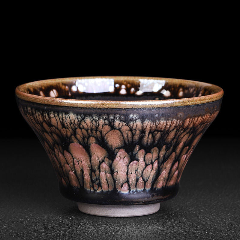 Brown JianZhan Tenmoku Tea Cup, Ceramic Art 