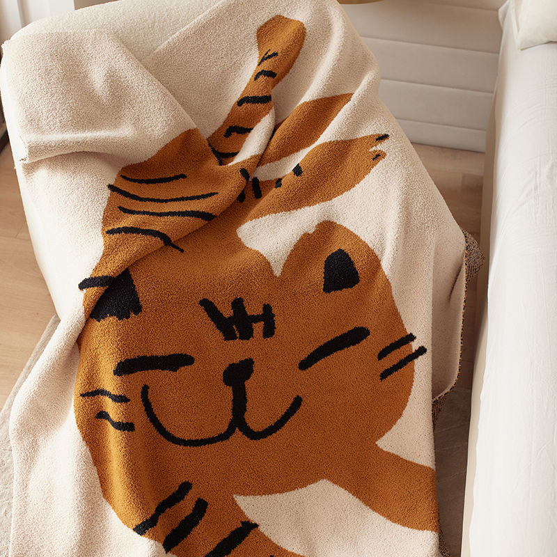 Cat Pattern Throw Blanket, Cozy & Stylish Home Decor