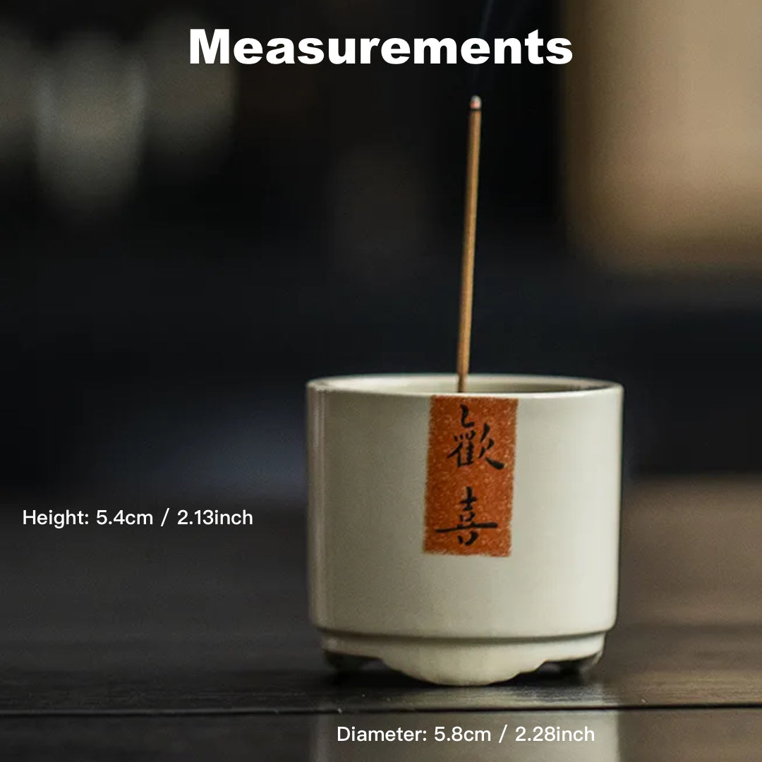Ceramic Incense Holder measurenment, Traditional Incense Accessory