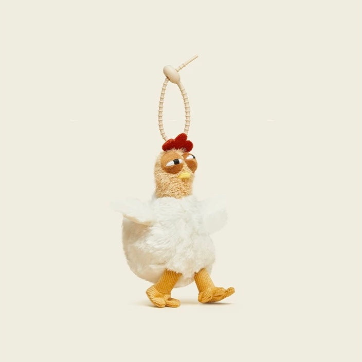 Chicken Plush Keychain, Fun & Cute Accessory