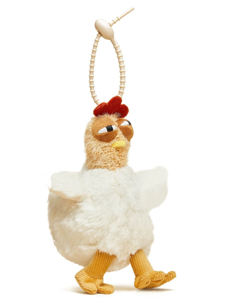 Chicken Plush Keychain, Fun & Cute Accessory