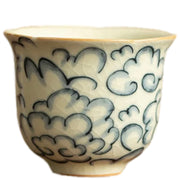 Cloud Pattern Tea Cup, Serene Ceramic Teaware