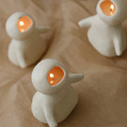 Creative minimalist flavorless candle with a sleek design, ideal for modern home decor and scent-free environments.