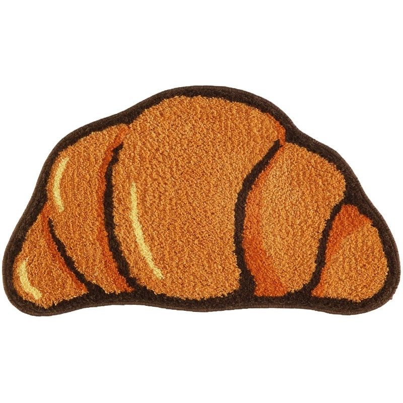 Croissant-Shaped Bath Mat, Cute and Cozy Bathroom Decor