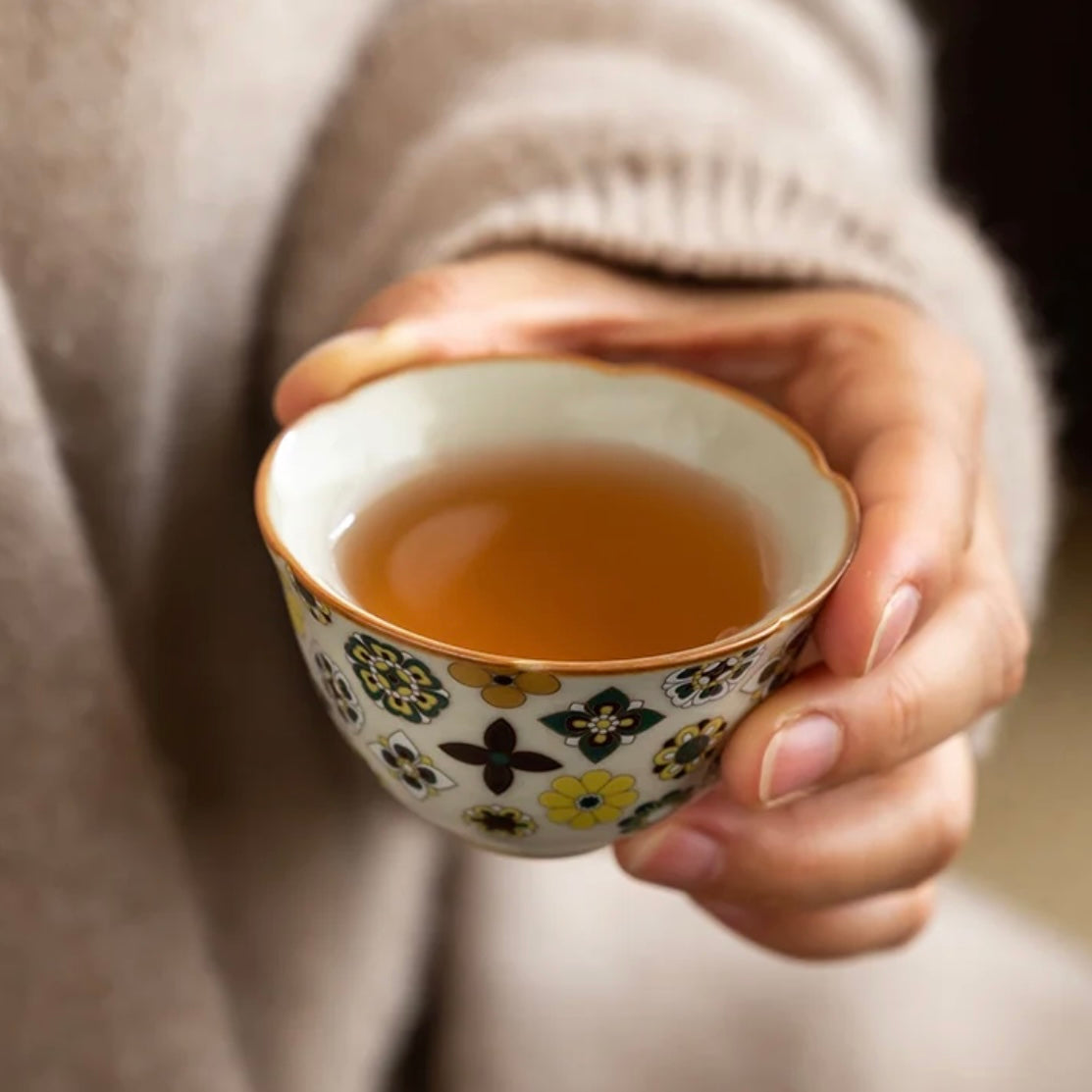 ceramic teacup, porcelain, tea set, tea