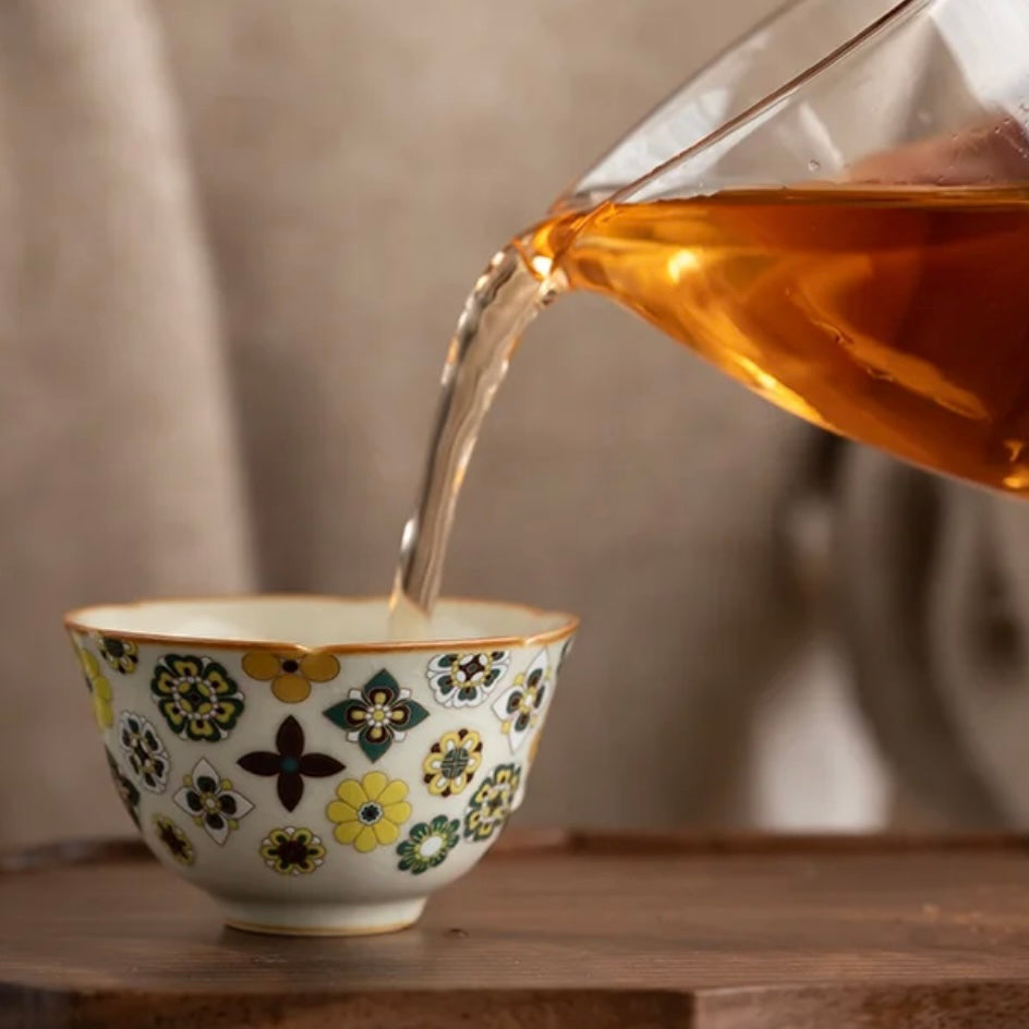 ceramic teacup, porcelain, tea set, tea