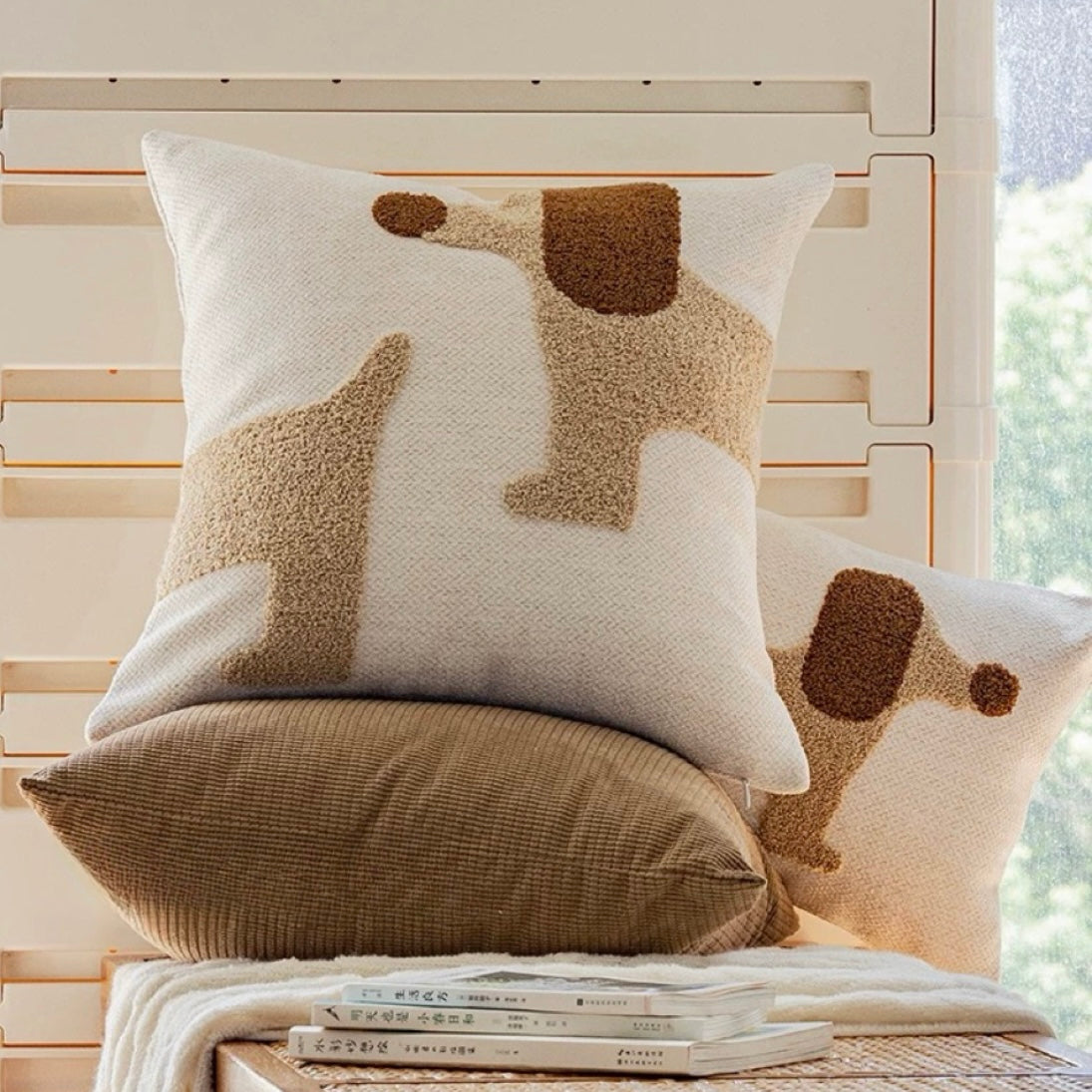 Dog Cushions Set, Cozy and Cute home Pillow Throws