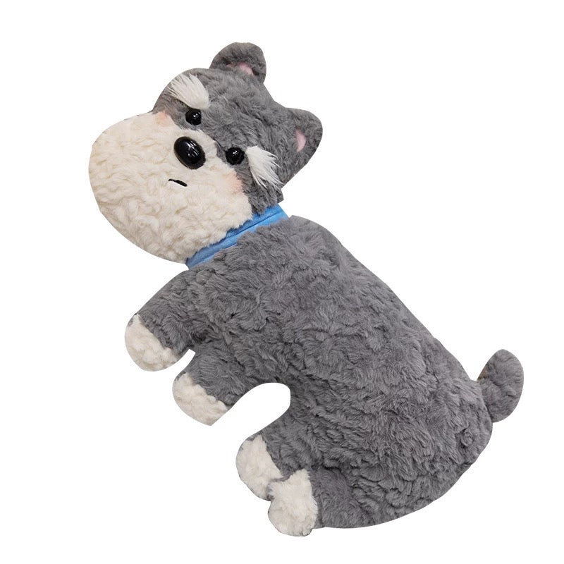 Dog Stuffed Toys, soft plush in Grey color