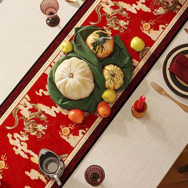 Dragon Pattern Table Runner, home decor, dinning set