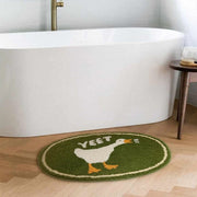 Duck Pattern Bath Mat, Fun & Cozy Bathroom Decor 