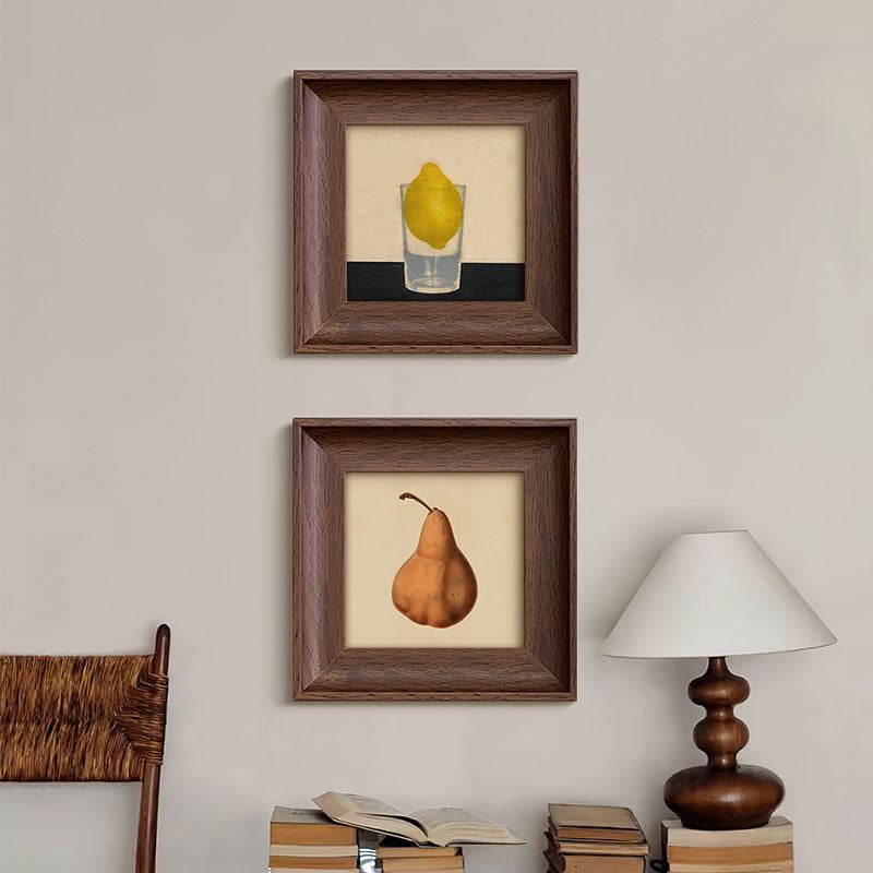 Lemon and Pear Wall Art. A bright and colorful piece of wall decor featuring lemons and pears, bringing fresh, nature-inspired vibes to your home decor.