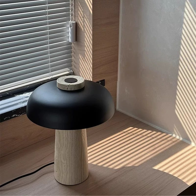 Minimalist Black White Table Lamp, Elegant & Modern Lighting