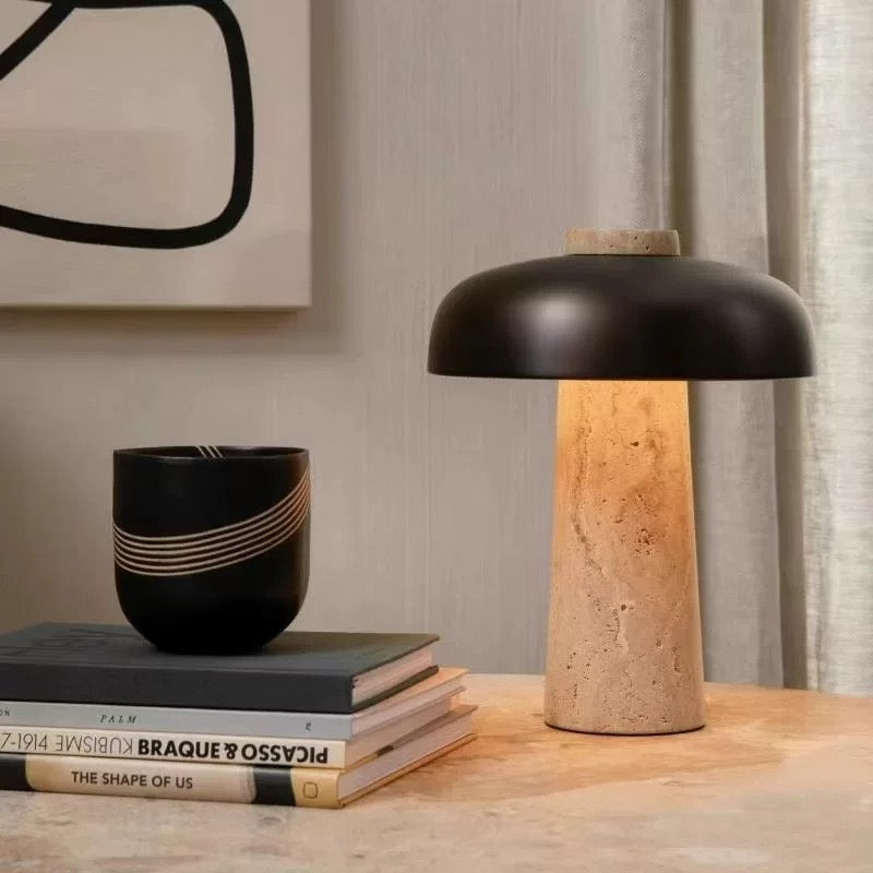 Minimalist Black White Table Lamp, Elegant & Modern Lighting