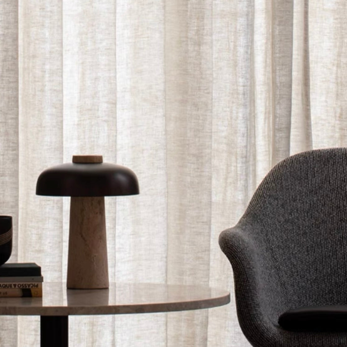 Minimalist Black White Table Lamp, Elegant & Modern Lighting