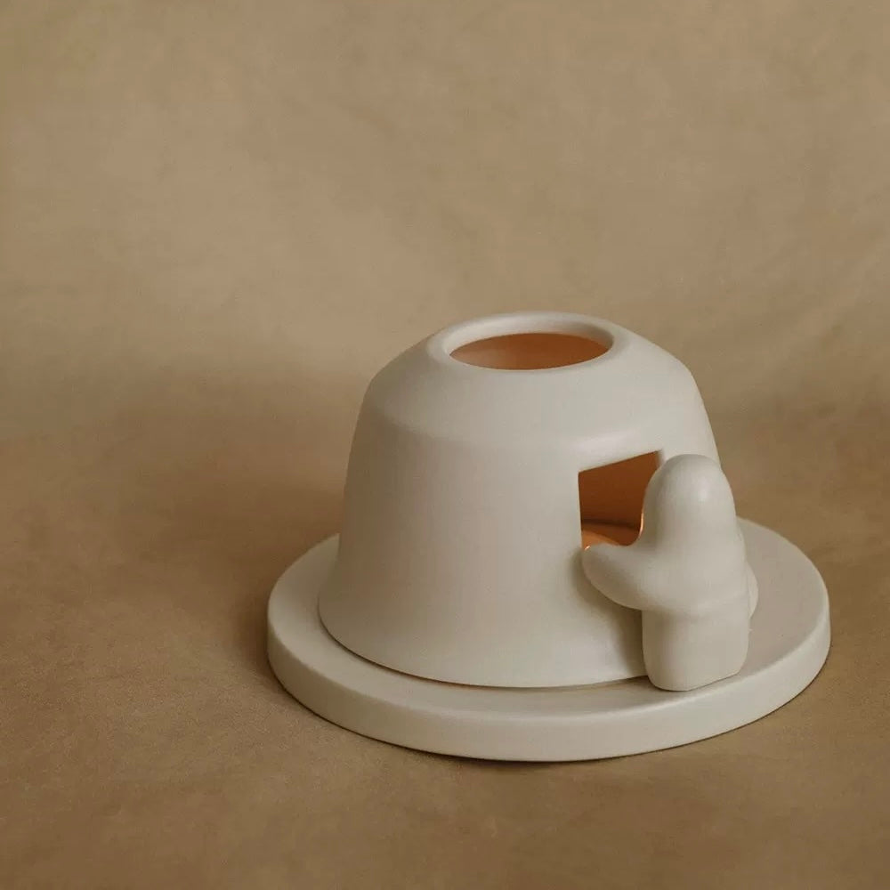 Minimalist High-end Ceramic Candle Holder, Elegant and Chic Decor