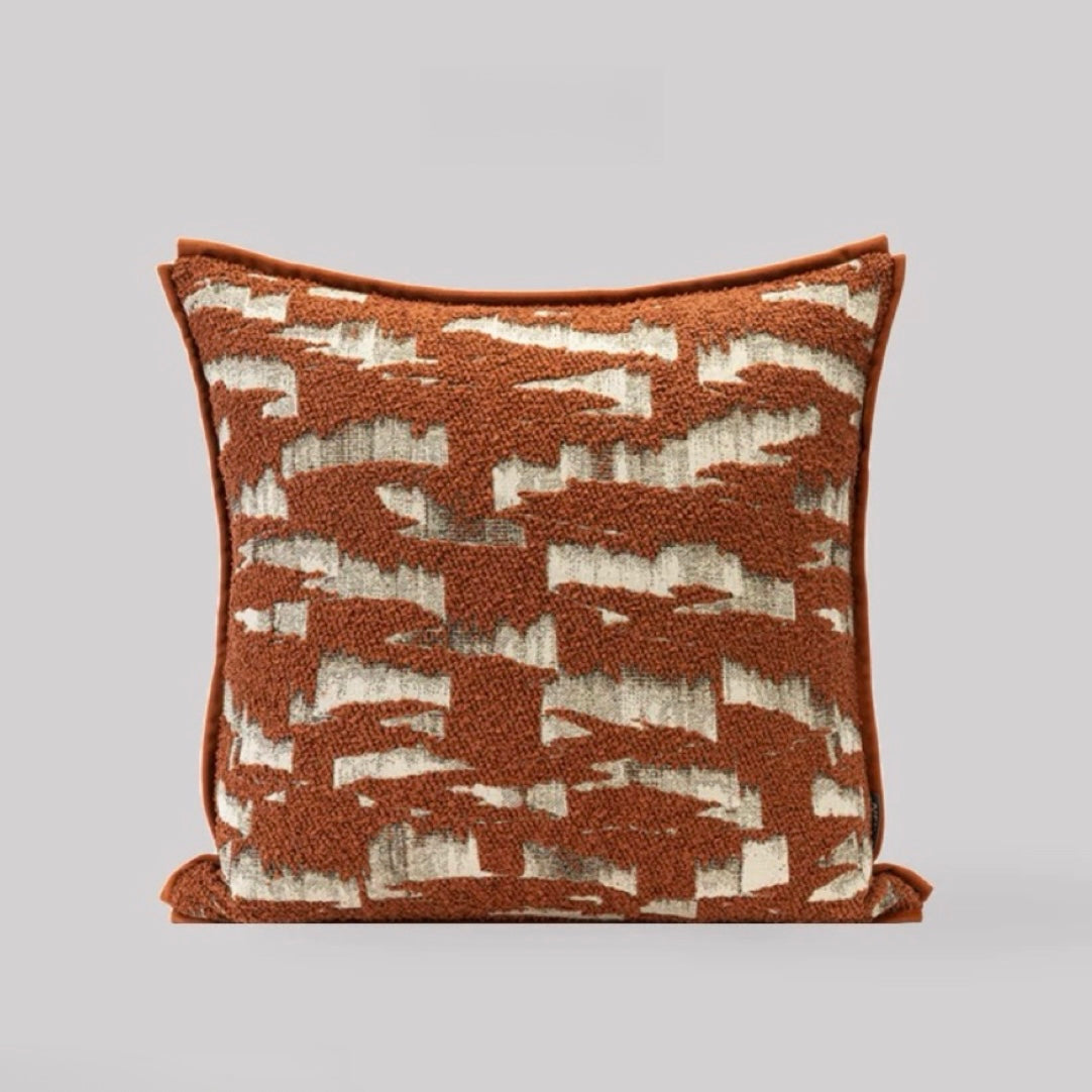 Orange Patterned Cushion, home decor