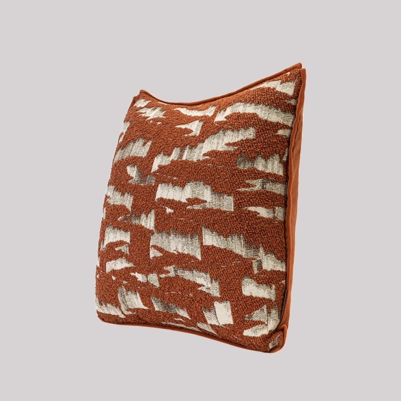 Orange Patterned Cushion, home decor