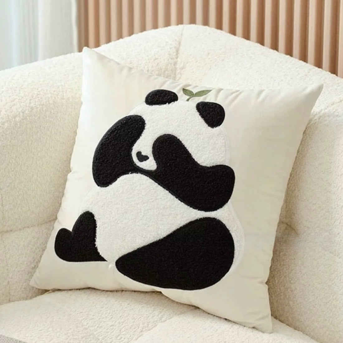 Panda Pattern throw pillow, Adorable and Cozy cushion