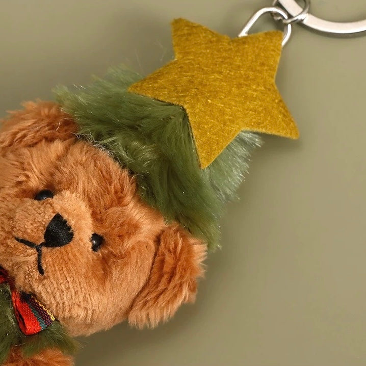Plush Bear Keychain and Bag Charm, Cute and Cozy Stuffed Accessory 
