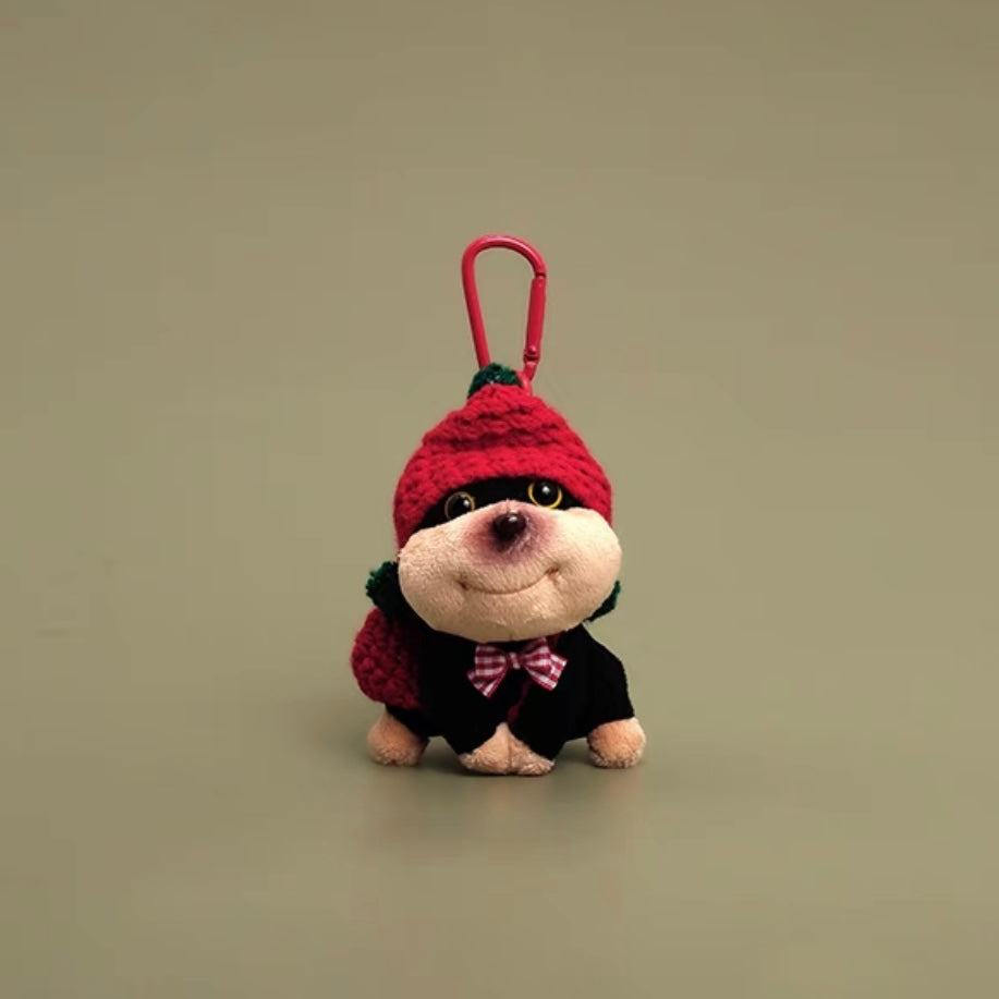 Plush Dog Keychain and Bag Charm, Cute and Cuddly key Accessory