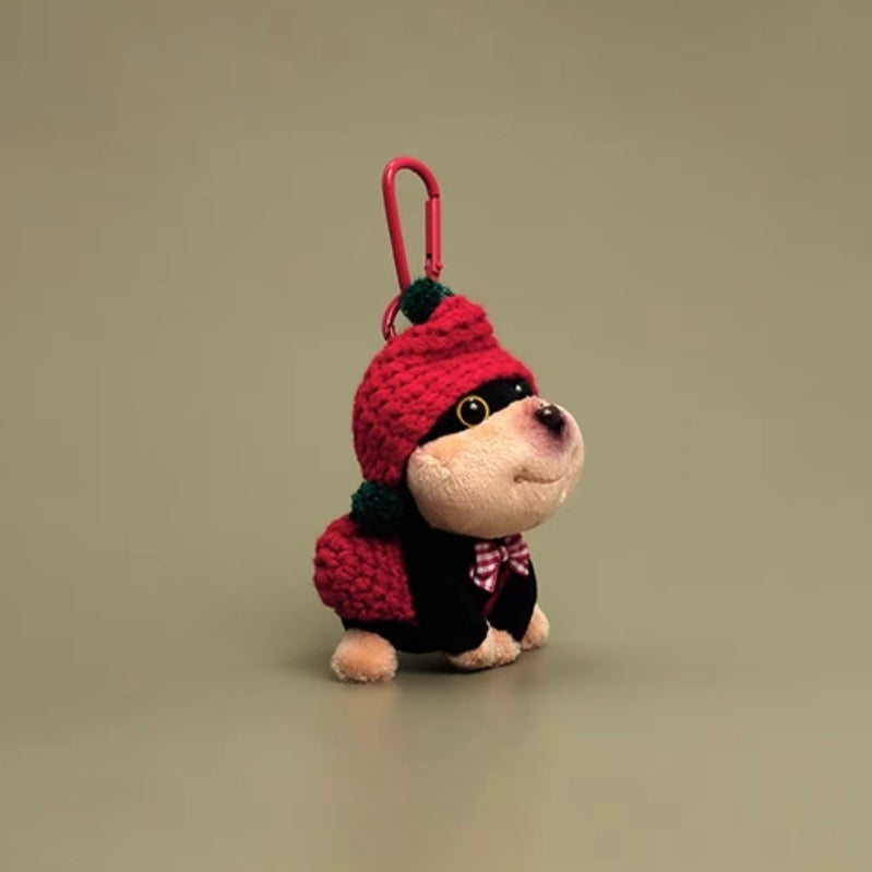 Plush Dog Keychain and Bag Charm, Cute and Cuddly keychain Accessory