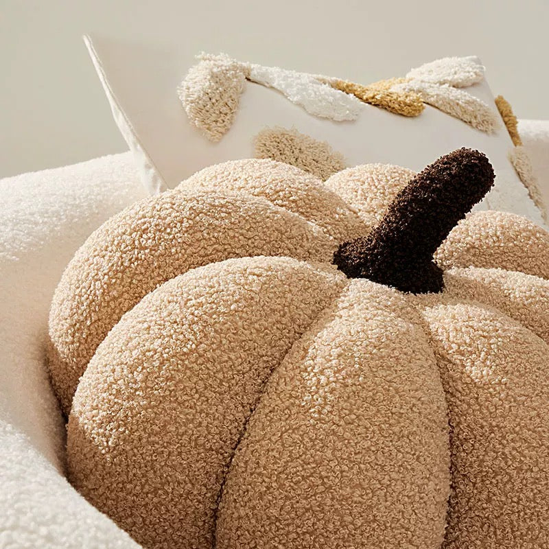 Pumpkin-Shaped Cushions Set, Cozy & Festive Home Décor