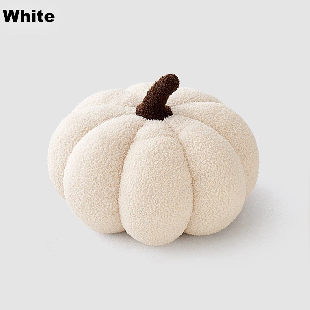 Pumpkin-Shaped Cushions Set, Cozy & Festive Home Décor, color white