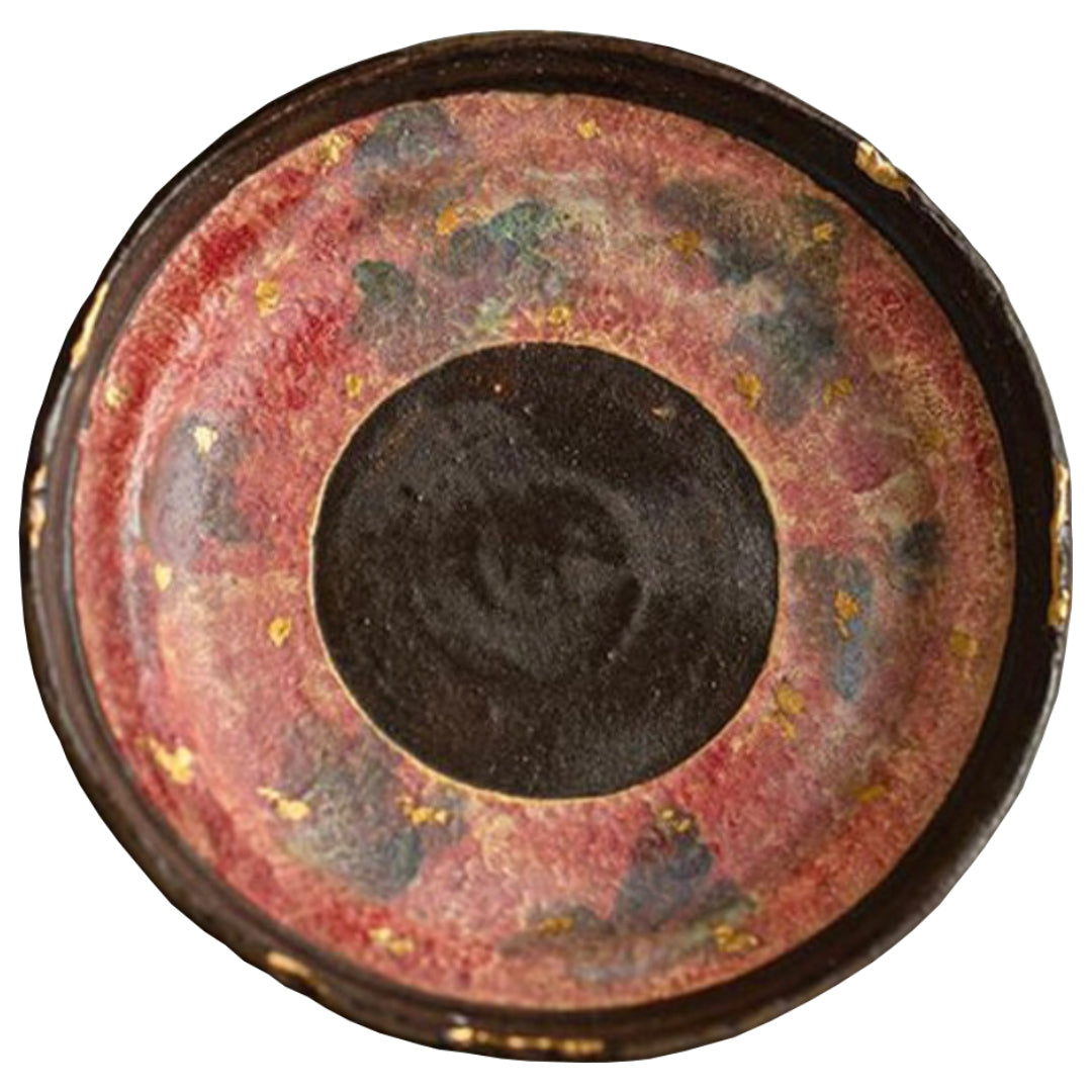 Red Rock Mine Pottery Coaster, Artistic and Durable Drink Coaster