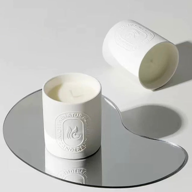 White Citrus Note Scented Candle, Fresh Fragrance