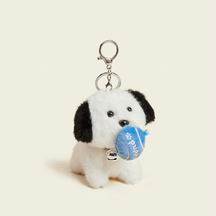 White Dog Keychain, Cute & Fun Key Accessory