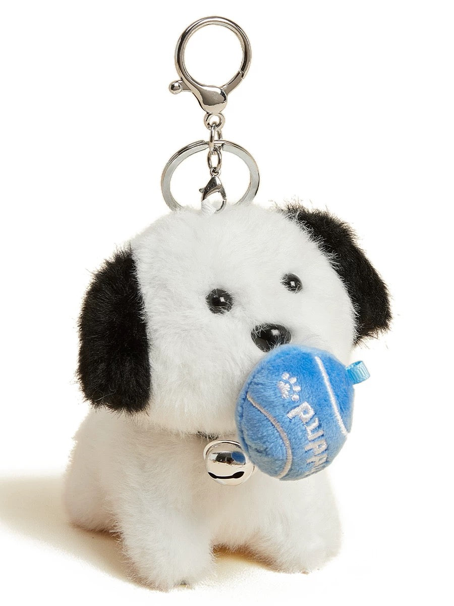 White Dog Keychain, Cute & Fun Key Accessory