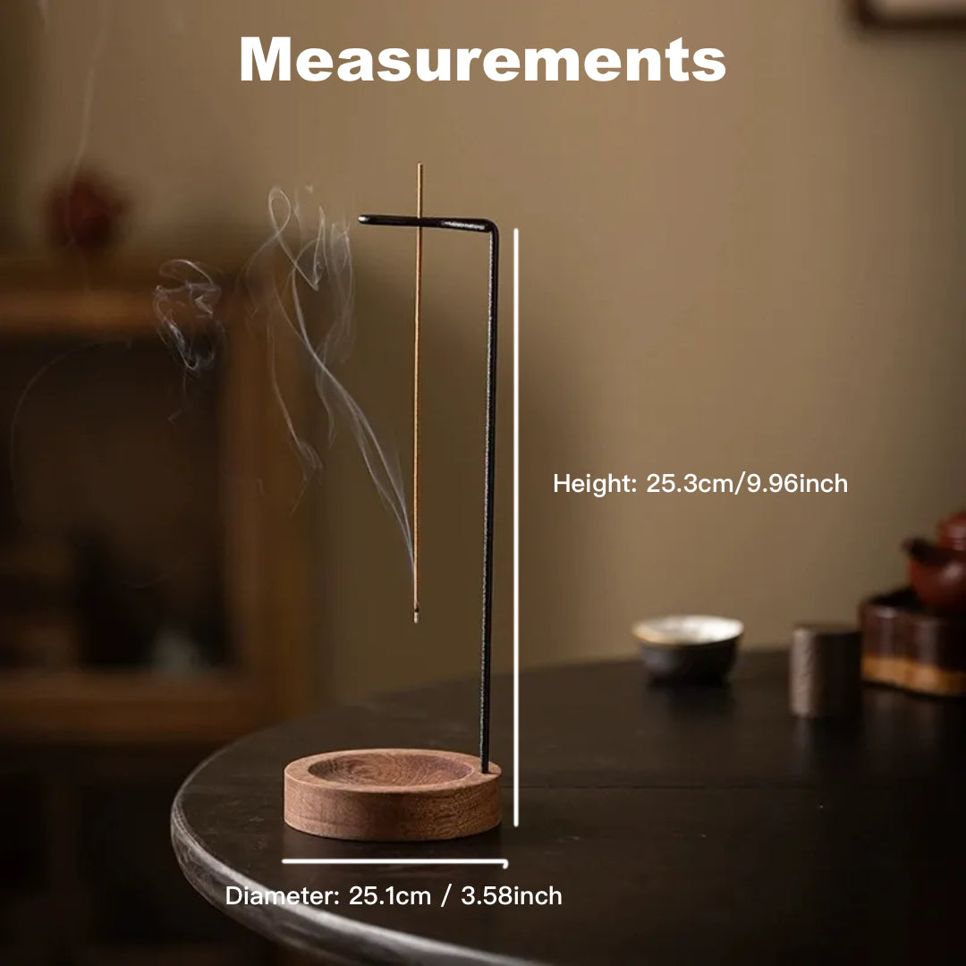 Wooden Incense Holder measurement, Natural Aromatherapy Accessory