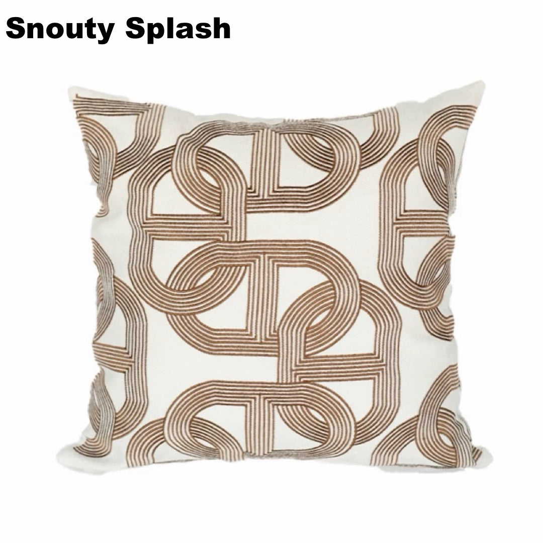 Beige Cushion with snouty splash style