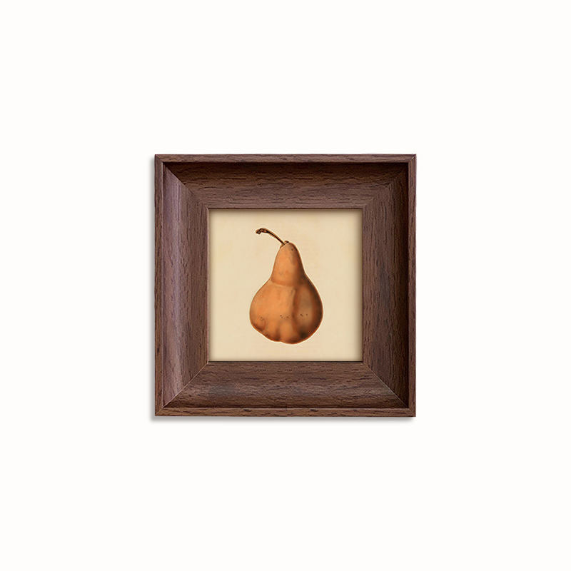 pear canvas Wall Art. A bright and colorful piece of wall decor featuring lemons and pears, bringing fresh, nature-inspired vibes to your home decor.